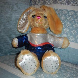 BUILD-A-BEARSilver Stars  Bunny Gymnastic Outfit